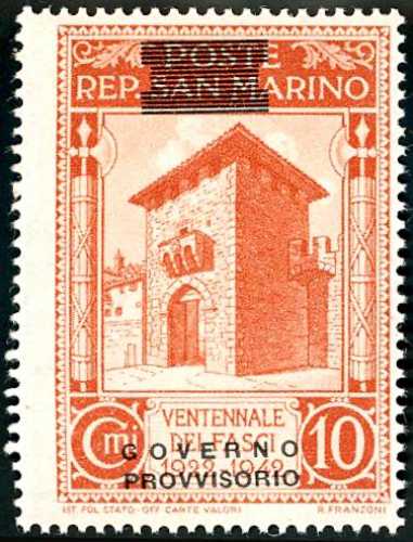 1943 - 10 cent. soprastampa ... 