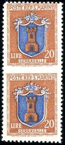 1946 - 20 lire Stemmi, coppia ... 