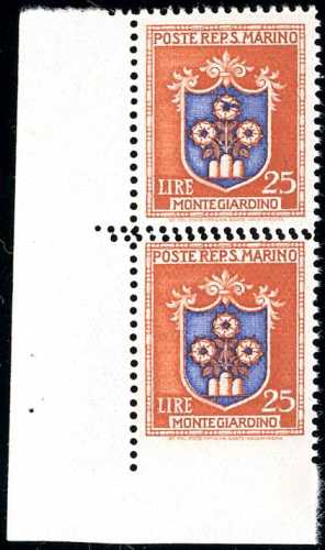 1945 - 25 lire Stemmi, coppia ... 