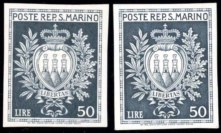 1946 - 50 lire Stemmi (295), due ... 