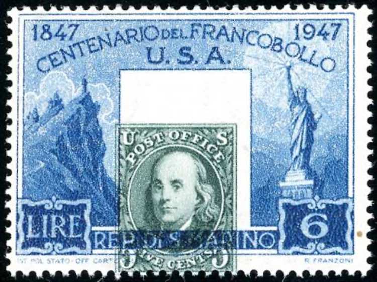 1947 - 6 lire Centenario ... 