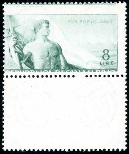 1948 - 8 lire Lavoro, stampa ... 