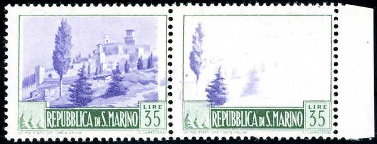 1949 - 35 lire Paesaggi, coppia ... 