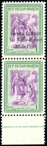 1949 - 1 lira Giornata Filatelica, ... 