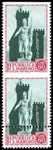 1954 - 60 lire Statua della ... 