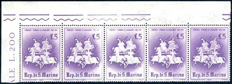 1963 - 5 lire Giostre e Tornei, ... 