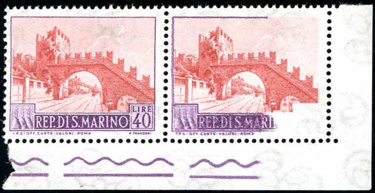 1966 - 40 lire Vedute, coppia ... 