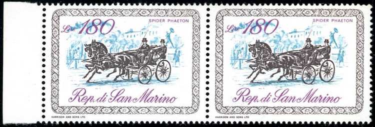 1969 - 180 lire Carrozze, coppia ... 