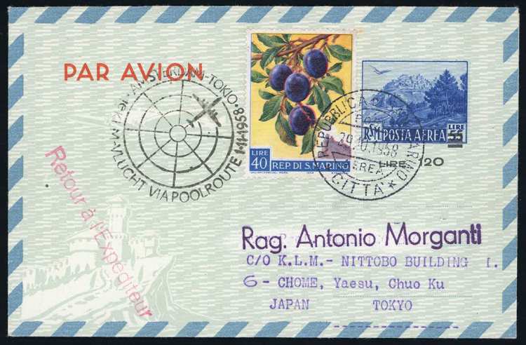 INTERI POSTALI 1958 - 120 su 55 ... 