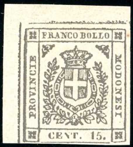 1859 - 15 cent. grigio seppia ... 