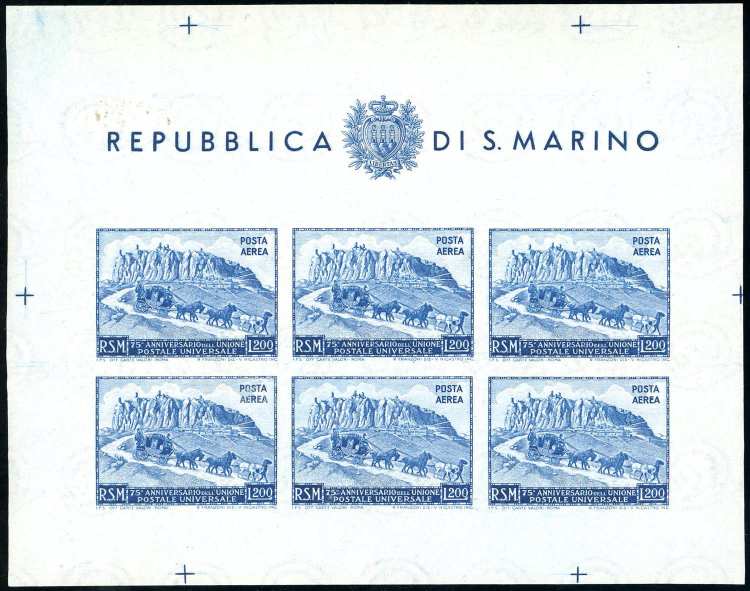 1951 - 200 lire UPU, foglietto ... 