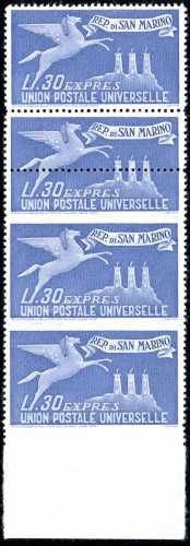 1946 - 30 lire espresso, striscia ... 