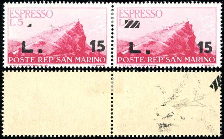 1947 - 15 lire su 5 lire (16), ... 