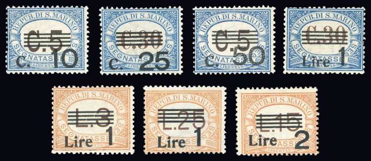 1936/39 - Soprastampati, serie ... 