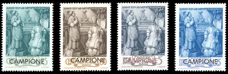 1943 - Pio XII, serie completa con ... 