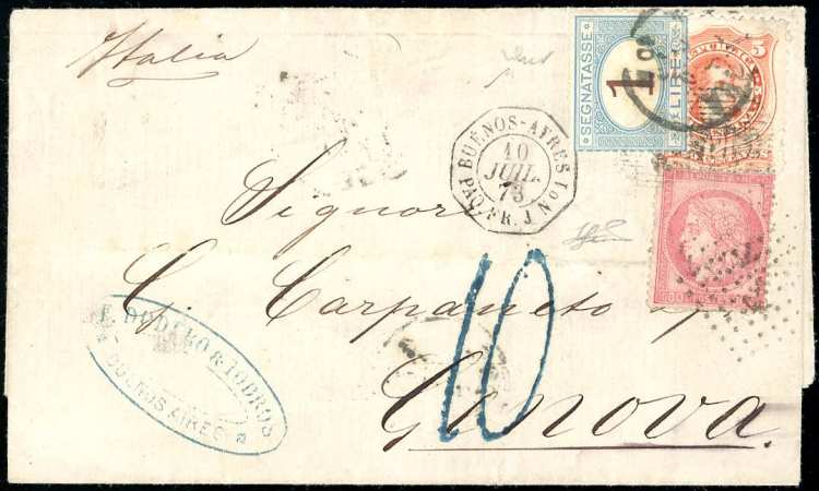 FRANCIA 1873 - 5 cent. Bernardino ... 