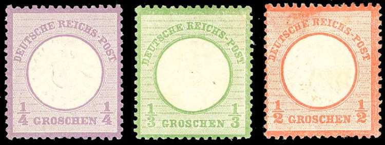 GERMANIA REICH 1872 - 1/4 g., 1/2 ... 
