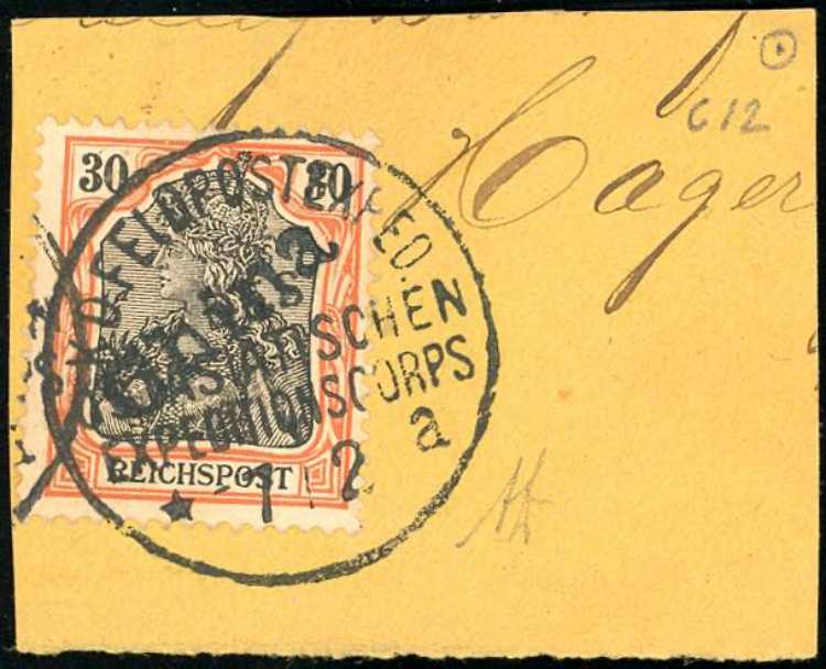 GERMANIA UFFICI POSTALI CINA 1900 ... 