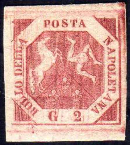 1858 - 2 grana carminio vivo, I ... 
