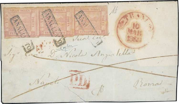 1860 - 5 grana rosa brunastro, I ... 