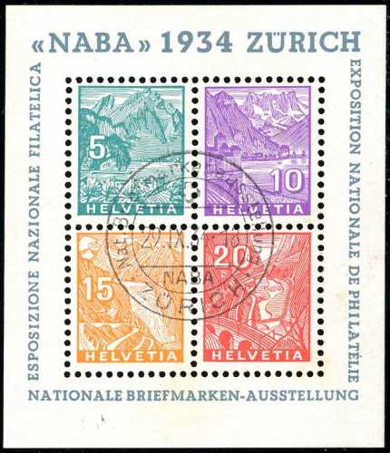 SVIZZERA FOGLIETTI 1934 - NABA, ... 