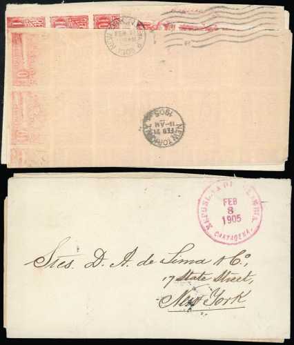 COLOMBIA 1905 - Busta affrancata ... 