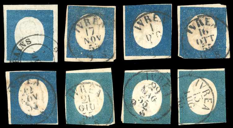 SARDEGNA 1854 - 20 cent. azzurro ... 