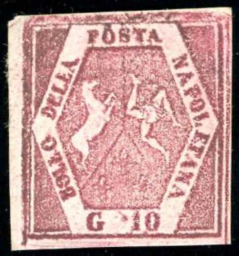 1859 - 10 grana carminio lillaceo, ... 
