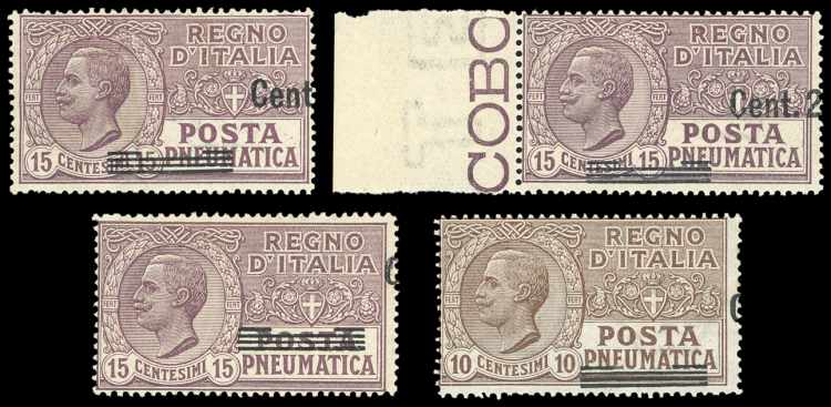 REGNO DITALIA POSTA PNEUMATICA ... 