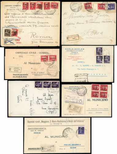 TRIESTE AMG-VG 1946 - Sette buste ... 