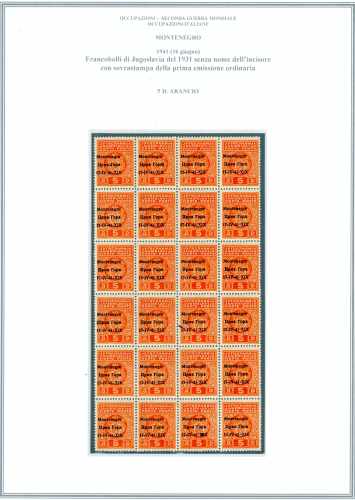 OCCUPAZIONE ITALIANA MONTENEGRO ... 