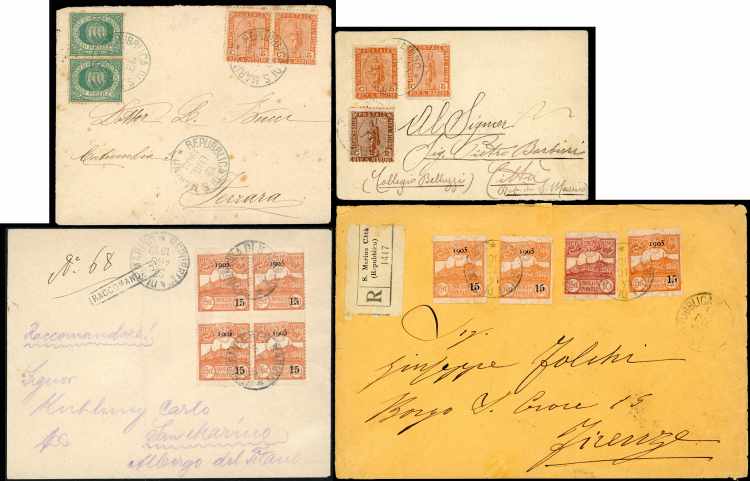 SAN MARINO 1902/1905 - Quattro ... 