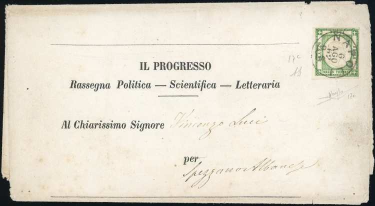 1862 - 1/2 tornese verde scuro ... 