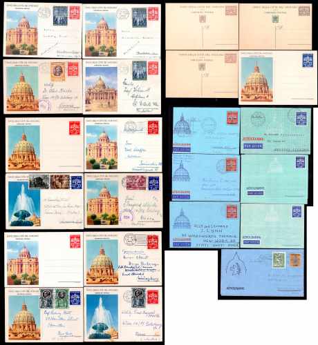 VATICANO INTERI POSTALI 1929/1960 ... 