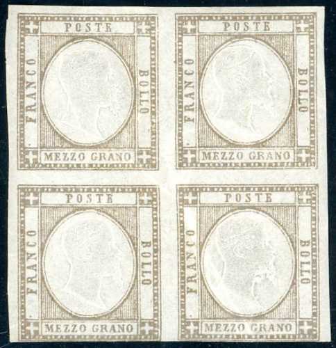 1861 - 1/2 grano bruno grigiastro ... 