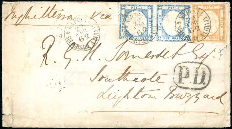 1862 - 10 grana arancio, 2 grana ... 