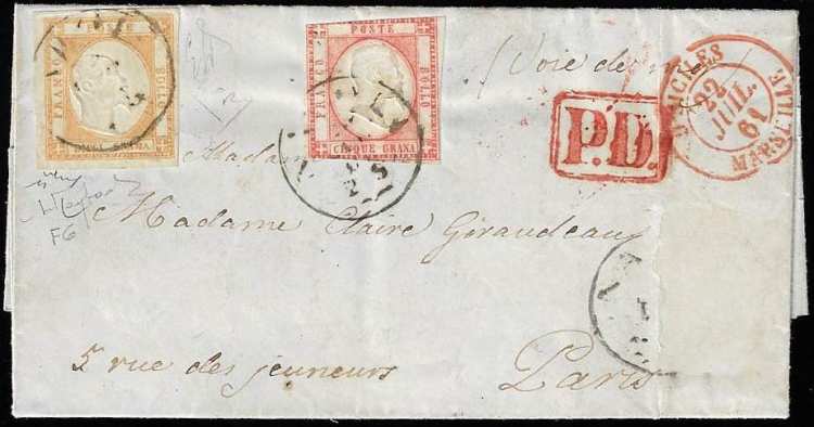 1861 - 10 grana bistro arancio, ... 