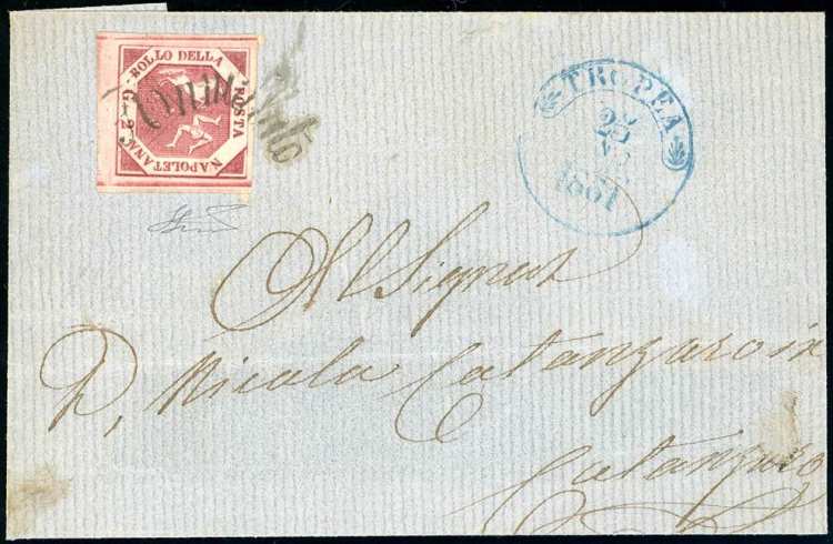 TROPEA, svolazzo + cerchio azzurro ... 