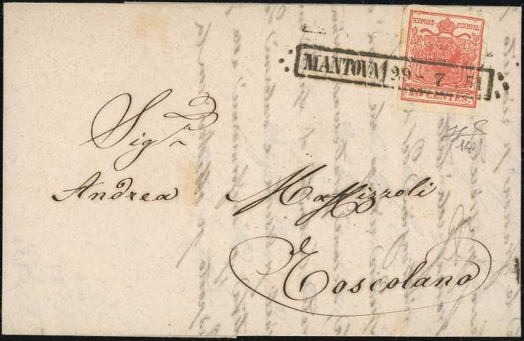 1851 - 15 cent. rosso vermiglio, I ... 