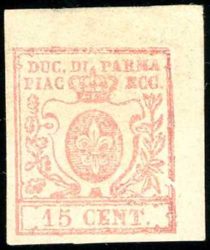 1859 - 15 cent. vermiglio (9), ... 
