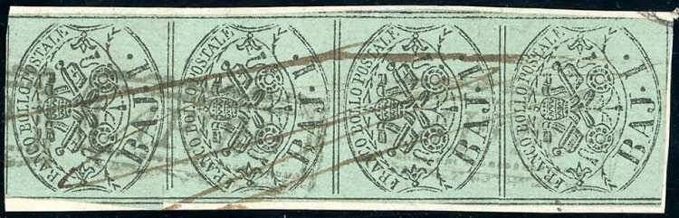 1852 - 1 baj verde grigiastro (2), ... 