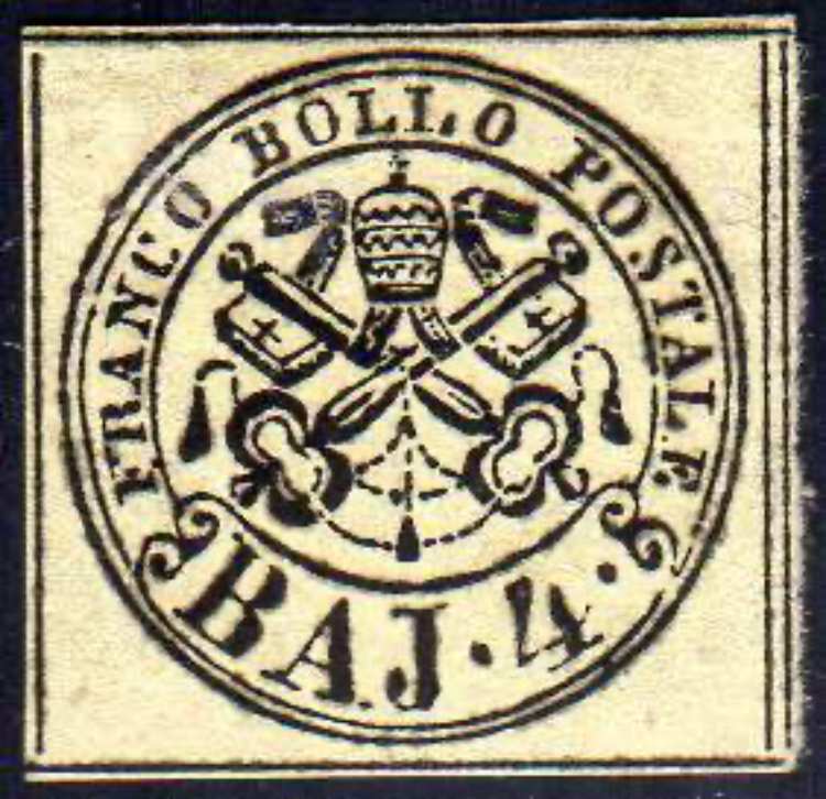 1858 - 4 baj giallo chiaro (5Ab), ... 