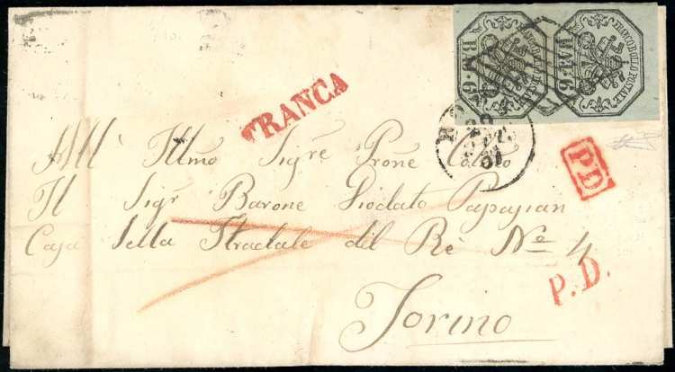 1857 - 6 baj grigio verdastro (7), ... 