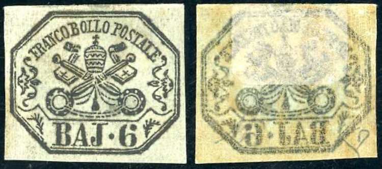 1852 - 6 baj grigio verdastro, ... 