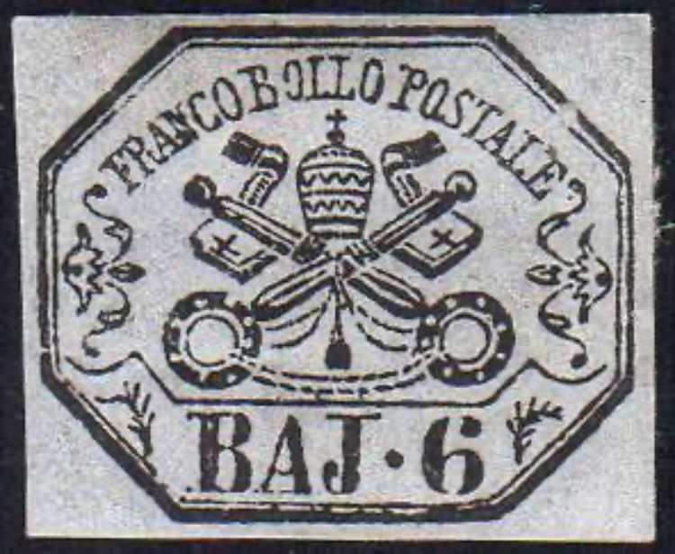 1864 - 6 baj lilla grigio (7A), ... 