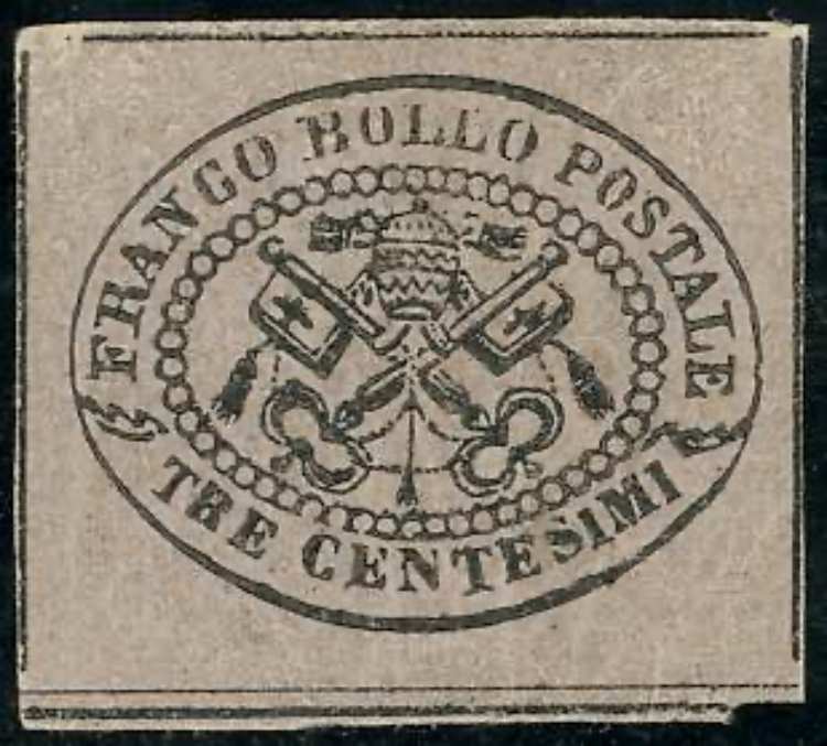 1867 - 3 cent. grigio rosa (14), ... 