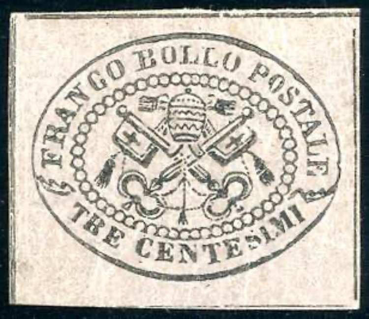 1867 - 3 cent. grigio rosa (14), ... 