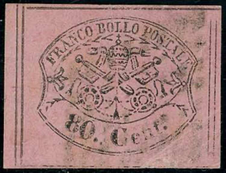 1867 - 80 cent. rosa lillaceo ... 