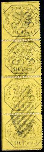 1868 - 40 cent. giallo (29b), ... 