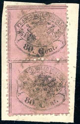 1868 - 80 cent. rosa lillaceo ... 